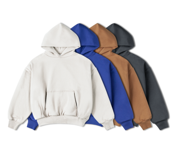800 gsm Heavy Short Apricot Hoodie - Image 3